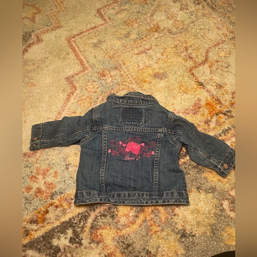 Levi’s Vintage Jean Jacket Button Down 9M girls PINk - Picture 2 of 7